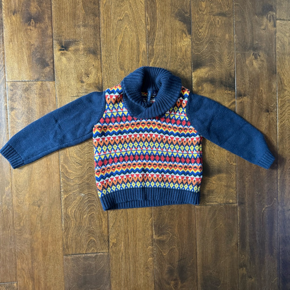 Janie‎ and Jack Nordic Fair Isle Christmas sweater eclectic grandpa holiday 2T